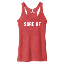 Load image into Gallery viewer, Sore AF Racerback Tank - Gym Babe Apparel