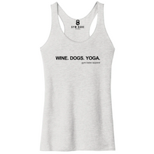 Load image into Gallery viewer, Wine Dogs Yoga Racerback Tank - Gym Babe Apparel