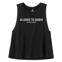 Load image into Gallery viewer, Allergic To Cardio Crop Top - Gym Babe Apparel