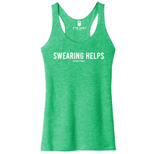 Load image into Gallery viewer, Swearing Helps Racerback Tank - Gym Babe Apparel