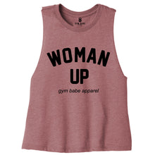 Load image into Gallery viewer, Woman Up Crop Top - Gym Babe Apparel