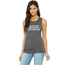Load image into Gallery viewer, The Best Part About Burpees Muscle Tank - Gym Babe Apparel