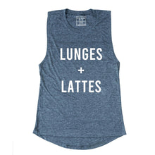 Load image into Gallery viewer, Lunges And Lattes Muscle Tank - Gym Babe Apparel