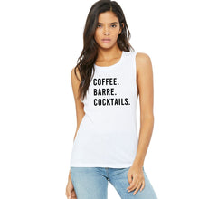 Load image into Gallery viewer, Coffee Barre Cocktails Muscle Tank - Gym Babe Apparel