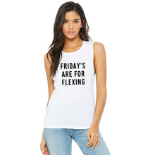 Load image into Gallery viewer, Friday's Are For Flexing Muscle Tank - Gym Babe Apparel