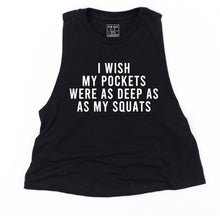 Load image into Gallery viewer, I Wish My Pockets Crop Top - Gym Babe Apparel