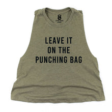 Load image into Gallery viewer, Leave It On The Punching Bag Crop Top - Gym Babe Apparel