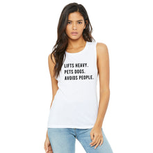 Load image into Gallery viewer, Lifts Heavy Pets Dogs Avoid People Muscle Tank - Gym Babe Apparel
