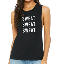 Load image into Gallery viewer, Sweat Sweat Sweat Muscle Tank - Gym Babe Apparel