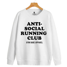 Load image into Gallery viewer, Anti-Social Running Club Sweatshirt - Gym Babe Apparel
