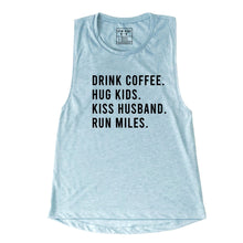 Load image into Gallery viewer, Drink Coffee Hug Kids Muscle Tank - Gym Babe Apparel

