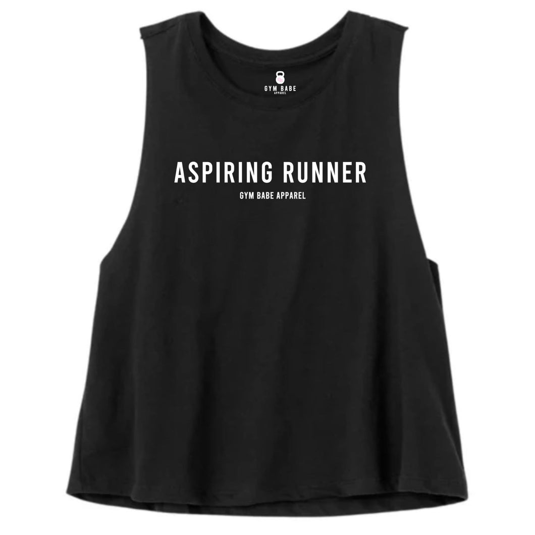 Aspiring Runner Crop Top - Gym Babe Apparel