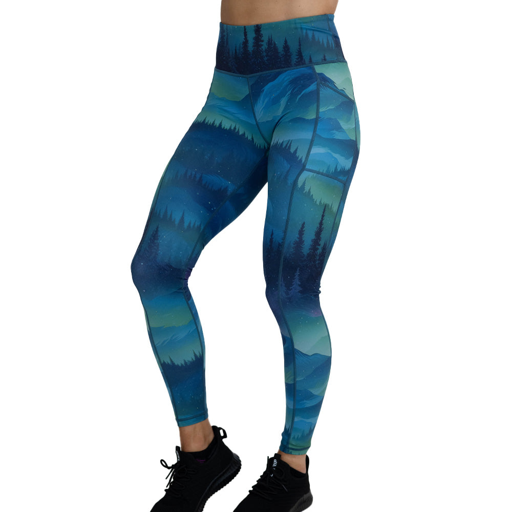 Aurora Borealis Leggings - Gym Babe Apparel