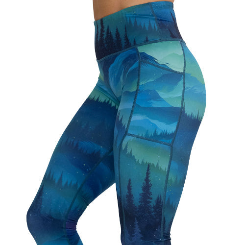 Aurora Borealis Leggings - Gym Babe Apparel