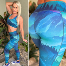 Load image into Gallery viewer, Aurora Borealis Leggings - Gym Babe Apparel
