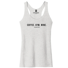 Load image into Gallery viewer, Coffee Gym Wine Racerback Tank
