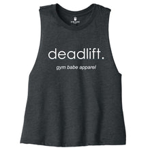 Load image into Gallery viewer, Deadlift CropTop - Gym Babe Apparel
