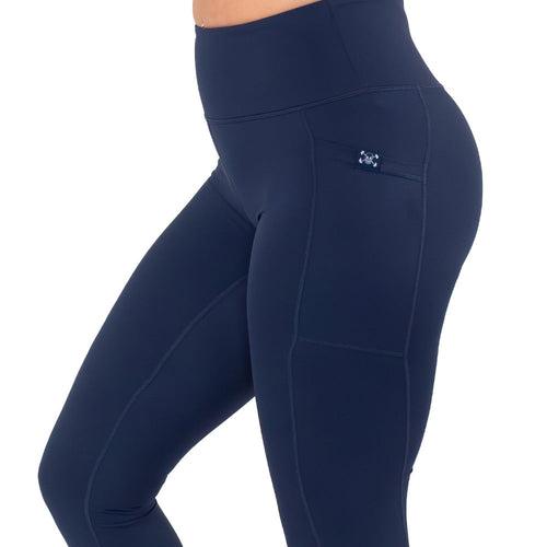 Everyday Navy Leggings - Gym Babe Apparel