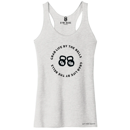Grab Life By The Bells Racerback Tank - Gym Babe Apparel