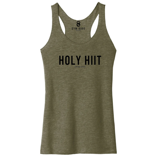 Holy Hiit Racerback Tank - Gym Babe Apparel