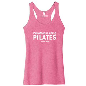 I'd Rather Be Doing Pilates Racerback Tank