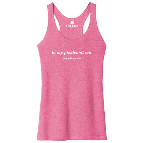 In My Pickleball Era Racerback Tank - Gym Babe Apparel
