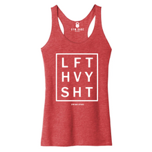 Load image into Gallery viewer, LIFT HEAVY SH*T Racerback Tank - Gym Babe Apparel
