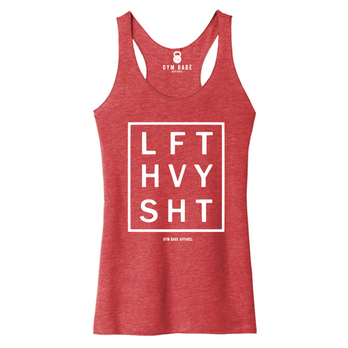 LIFT HEAVY SH*T Racerback Tank - Gym Babe Apparel