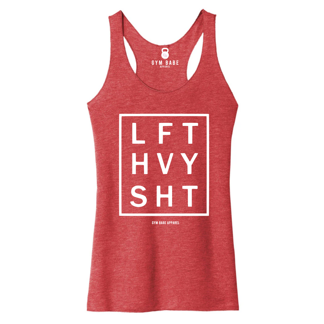 LIFT HEAVY SH*T Racerback Tank - Gym Babe Apparel