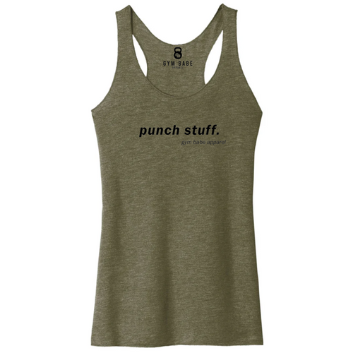 Punch Stuff Racerback Tank - Gym Babe Apparel