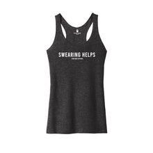 Load image into Gallery viewer, Swearing Helps Racerback Tank - Gym Babe Apparel
