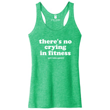 Load image into Gallery viewer, There&#39;s No Crying In Fitness Racerback Tank - Gym Babe Apparel
