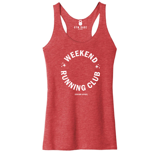 Weekend Running Club Racerback Tank - Gym Babe Apparel