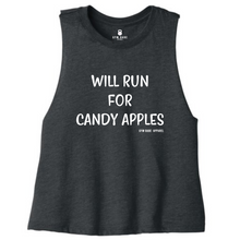 Load image into Gallery viewer, Will Run For Candy Apples Crop Top - Gym Babe Apparel
