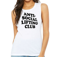 Load image into Gallery viewer, Anti Social Lifting Club Muscle Tank - Gym Babe Apparel
