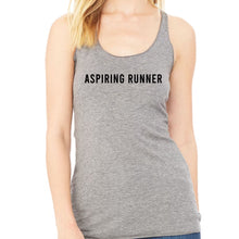 Load image into Gallery viewer, Aspiring Runner Racerback Tank - Gym Babe Apparel
