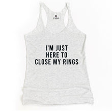 Load image into Gallery viewer, Close My Rings Racerback Tank - Gym Babe Apparel
