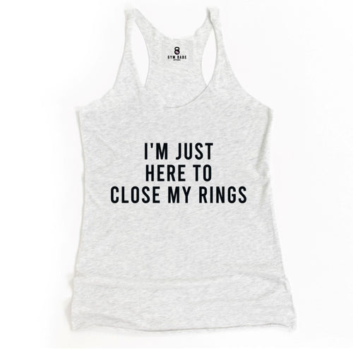 Close My Rings Racerback Tank - Gym Babe Apparel