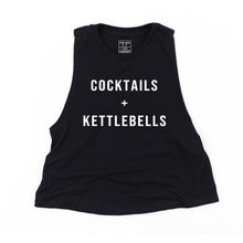 Load image into Gallery viewer, Cocktails And Kettlebells Crop Top - Gym Babe Apparel
