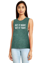 Load image into Gallery viewer, Get It Right Get It Tight  Muscle Tank - Gym Babe Apparel
