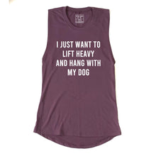 Load image into Gallery viewer, Lift Heavy and Hang With My Dog Muscle Tank - Gym Babe Apparel
