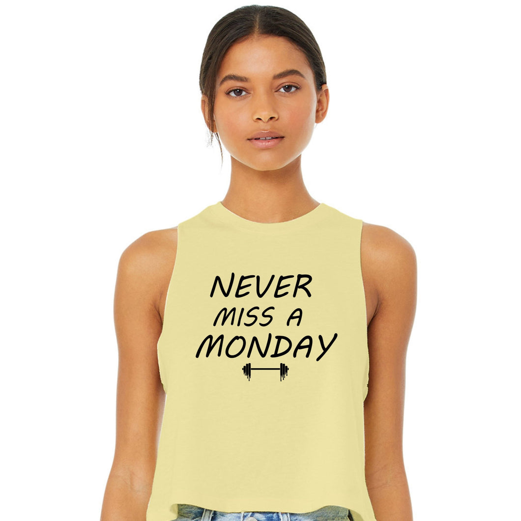 Never Miss A Monday Crop Top - Gym Babe Apparel