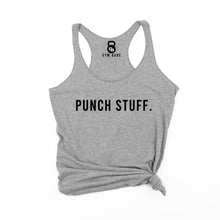 Load image into Gallery viewer, Punch Stuff Racerback Tank - Gym Babe Apparel
