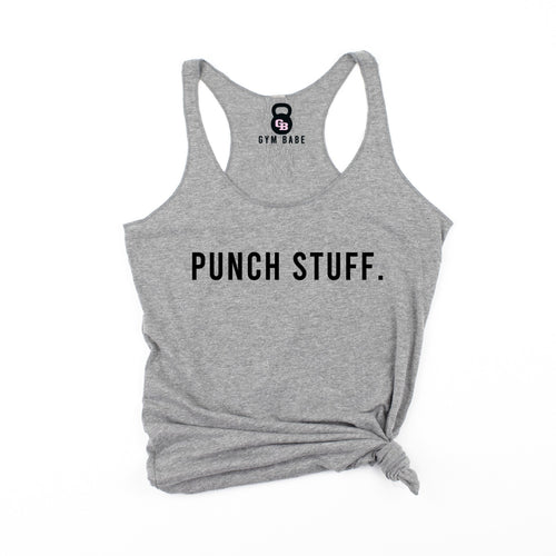 Punch Stuff Racerback Tank - Gym Babe Apparel