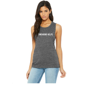Swearing Helps Muscle Tank - Gym Babe Apparel