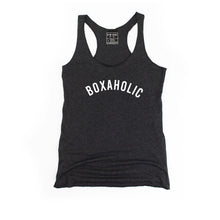 Load image into Gallery viewer, Boxaholic Racerback Tank - Gym Babe Apparel
