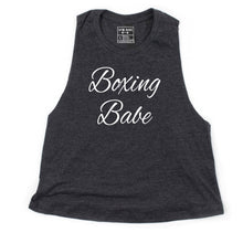 Load image into Gallery viewer, Boxing Babe Crop Top - Gym Babe Apparel
