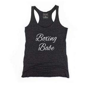 Boxing Babe Racerback Tank - Gym Babe Apparel