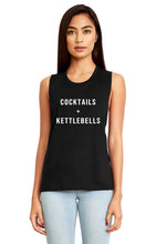Load image into Gallery viewer, Cocktails And Kettlebells Muscle Tank - Gym Babe Apparel
