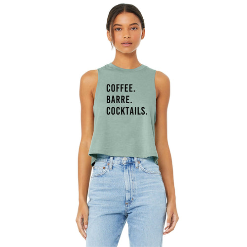 Coffee Barre Cocktails Crop Top - Gym Babe Apparel